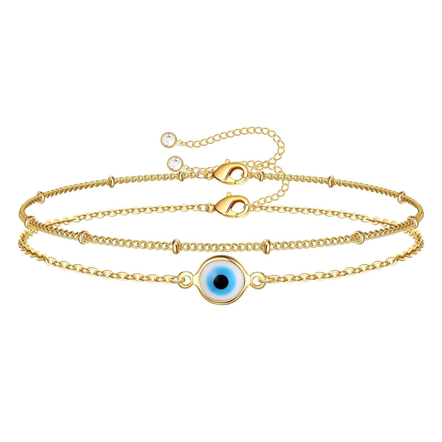 Stainless steel "Evil Eye" bracelet, Intensity