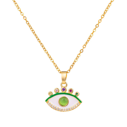 Stainless steel "Evil Eye" necklace