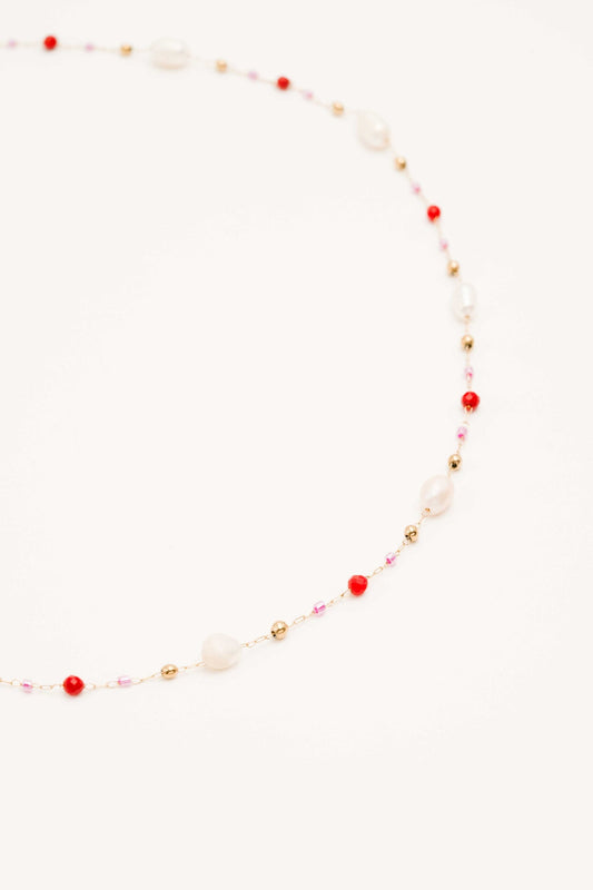 Collier Brigitta (Rouge)